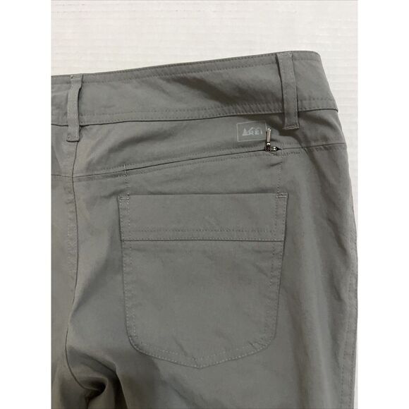REI Womens Convertible Hiking Pants Size 8 Grey Zip Off Nylon Stretch Travel - Picture 7 of 8